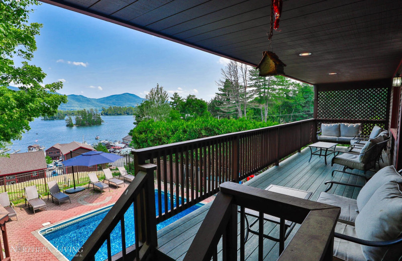 Rental deck at Northern Living - Luxurious Vacation Rentals.