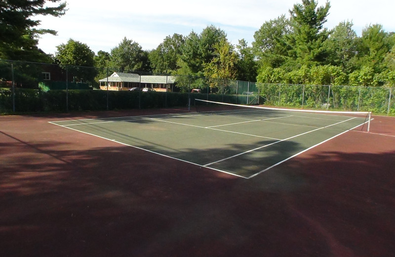 Tennis court at Crystal Brook Resort.