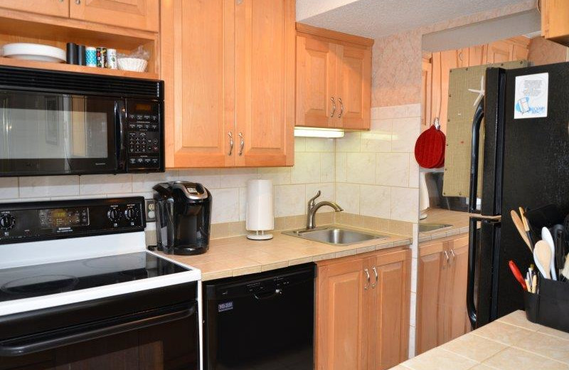 Rental kitchen at Dolphin Run Condominium Association. Inc.