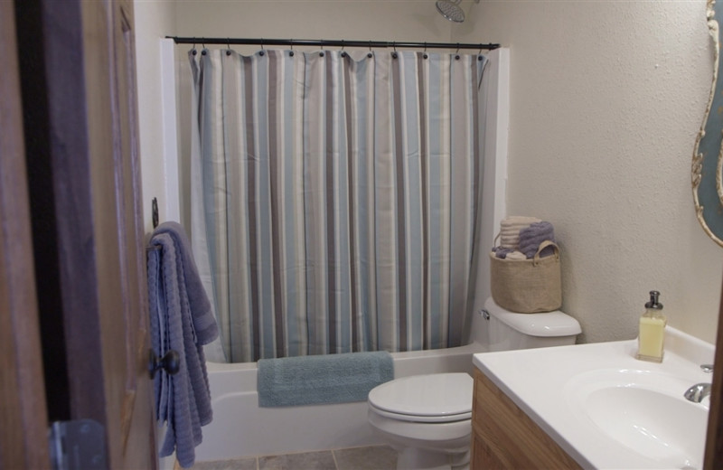 Guest bathroom at Ghost Canyon Ranch.