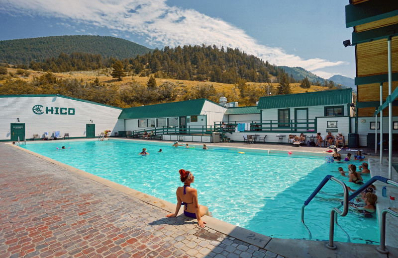 Hot springs at Chico Hot Springs Resort.