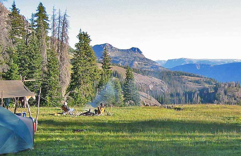 Camping at Triangle X Ranch.