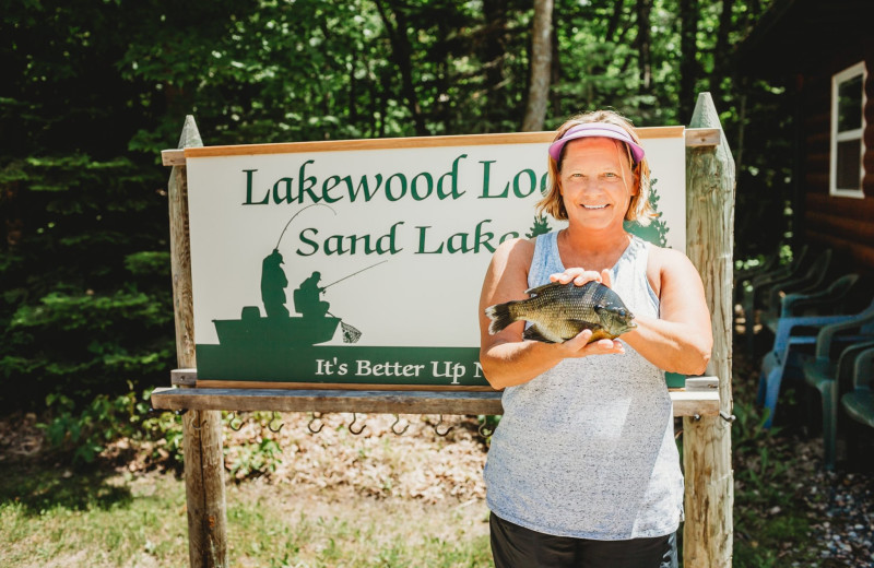 Fishing at Lakewood Lodge.