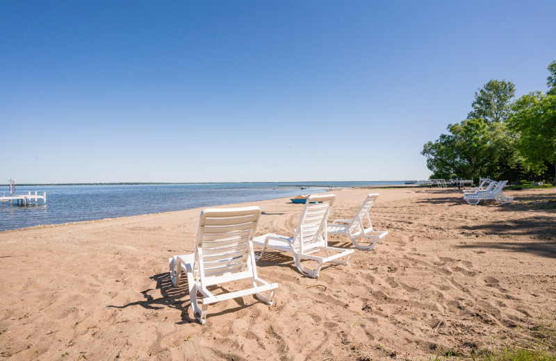 Beach at Otter Tail Beach Resort.