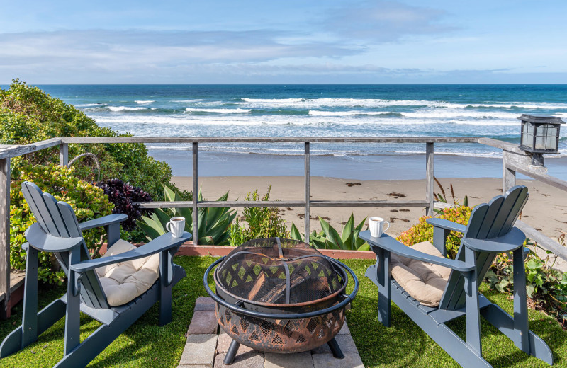 Rental patio at Beachside Rentals.