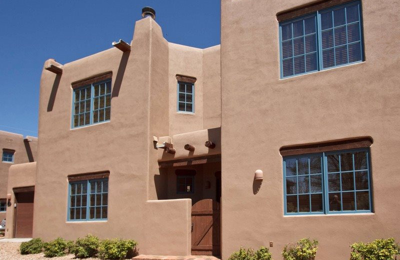 Rental exterior at Two Casitas, Santa Fe Vacation Rentals.