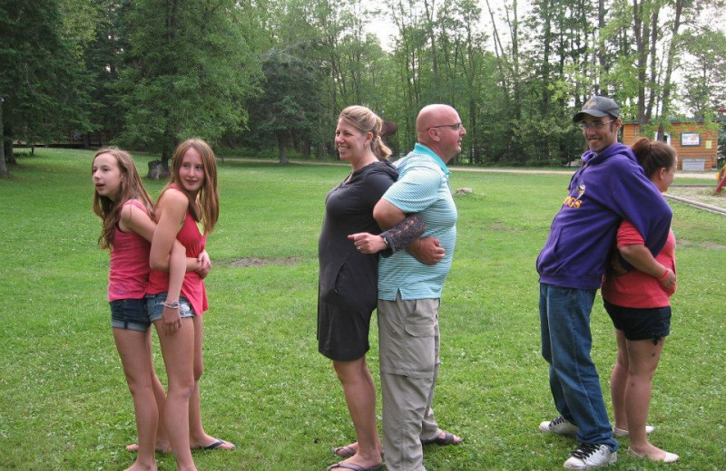 Family games after ice cream social