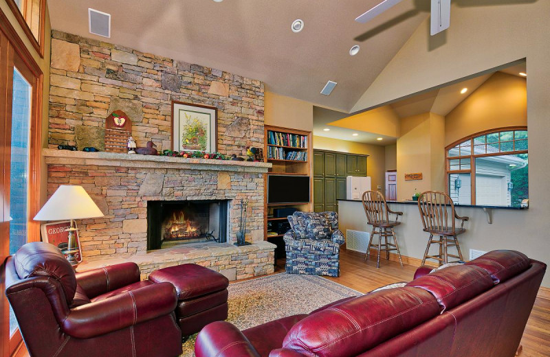 Rental living room at Chambers Realty & Vacation Rentals.