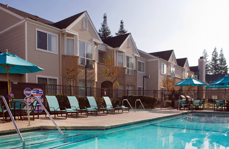 Outdoor pool at Residence Inn by Marriott Pleasant Hill Concord.