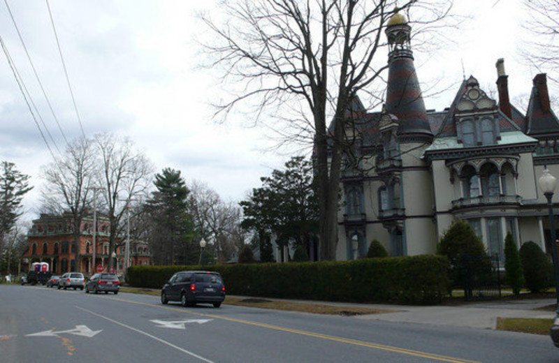 Exterior view of Batcheller Mansion Inn Bed and Breakfast.