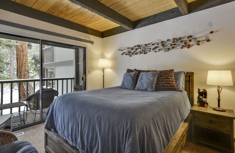 Rental bedroom at Stay in Lake Tahoe.