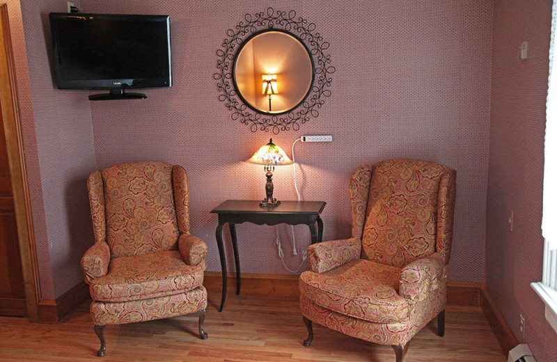 Sitting area at Albergo Allegria.