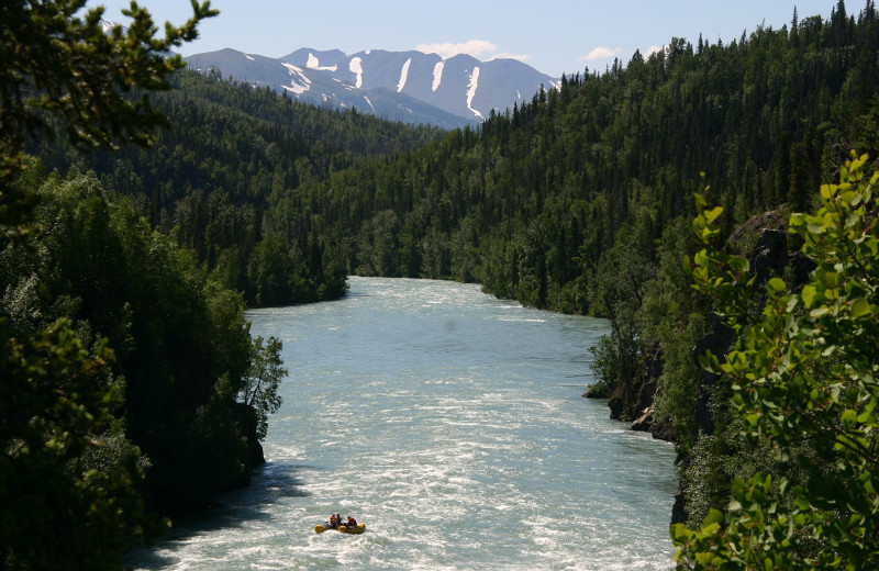 River view at Kenai Riverside Lodge.