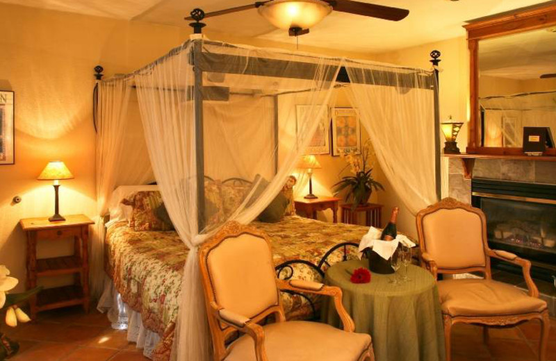 Guest room at Old World Inn.