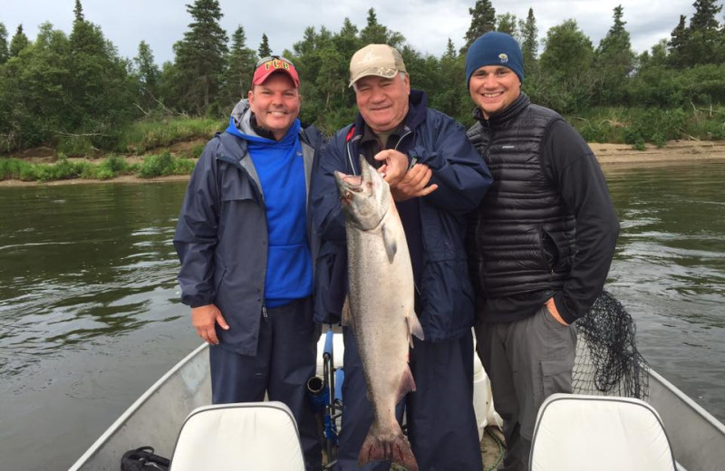 Fishing at Nushagak River Adventure Lodge.