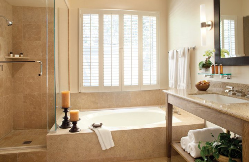 Bathroom With Separate Shower and Bath at Carmel Valley Ranch