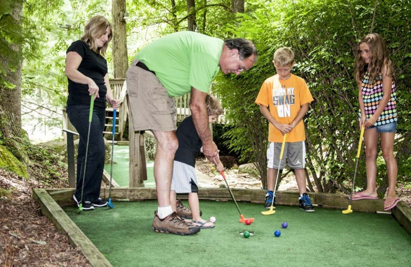 Mini golf at Fontana Village Resort.