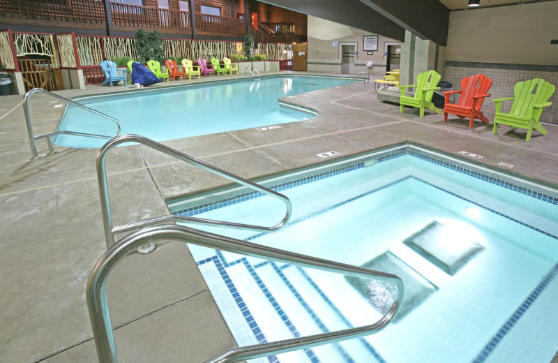 Indoor pool at Breezy Point Resort.