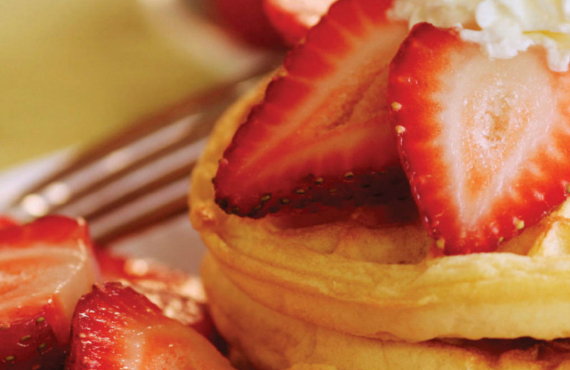 Breakfast waffles at Ocean View Resort.