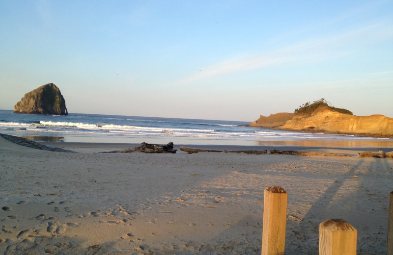 The beach at Inn at Cape Kiwanda.