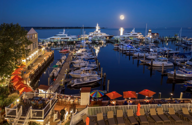 Exterior view of Saybrook Point Inn, Marina & Spa.