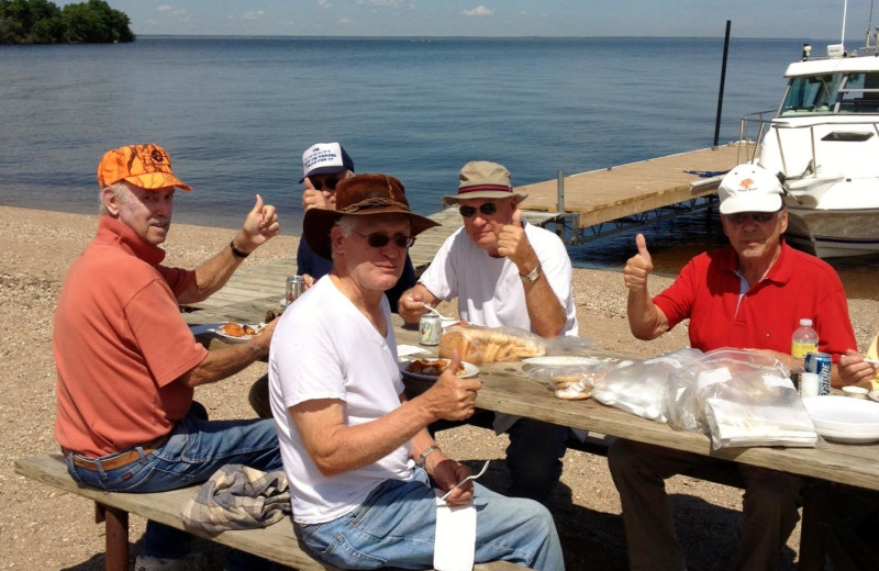 Group picnic at Cyrus Resort.