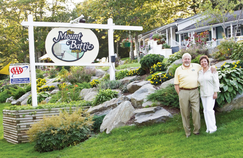 Front Garden at Mount Battie Motel.