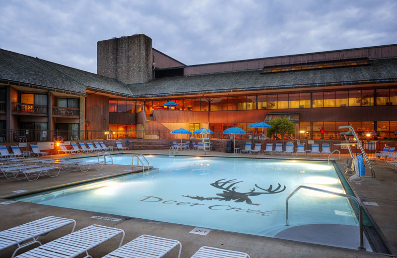 Outdoor pool at Deer Creek Lodge.