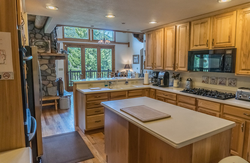 Kitchen at Montana River Lodge.