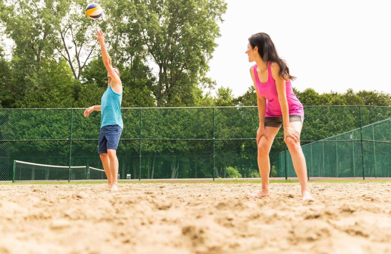 Volleyball court at Fairmont Le Chateau Montebello.