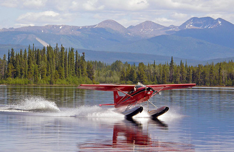 Plane at Frances Lake Wilderness Lodge.