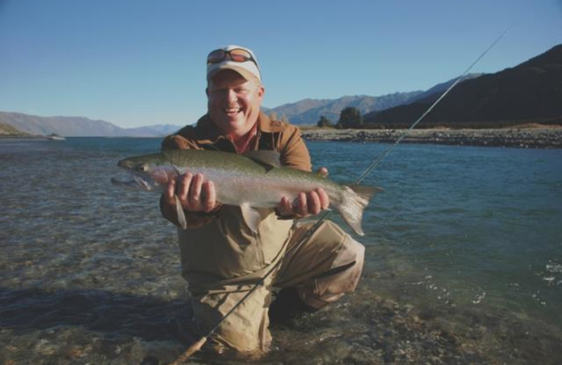 Fishing at Silverpine Lodge.