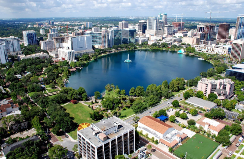 Aerial view of The Florida Hotel and Conference Center.