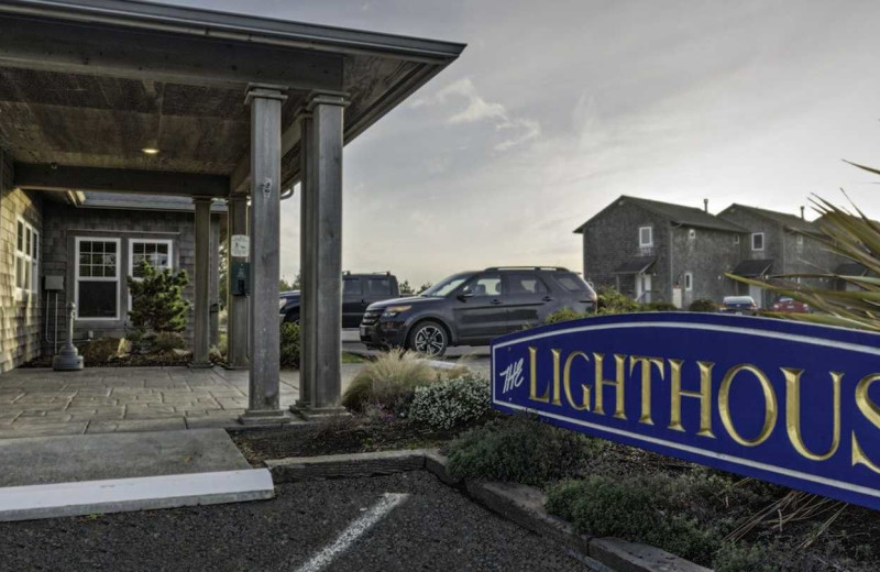 Exterior view of Lighthouse Oceanfront Resort.