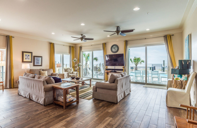 Rental living room at Harris Properties Management.