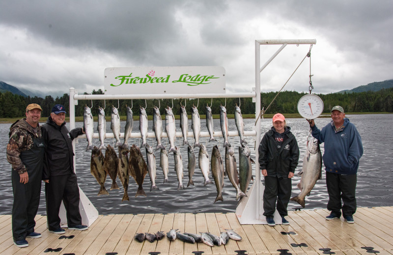 Fishing at The Fireweed Lodge.