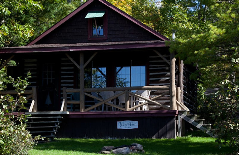 Cabin exterior at Severn Lodge.