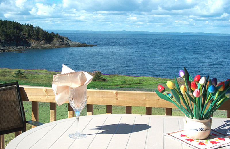 Deck view at Ocean Delight Cottages.