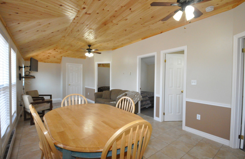 Cottage interior at Hall's Cottages.