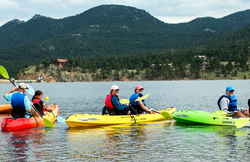 Kayaking at Wind River Ranch.