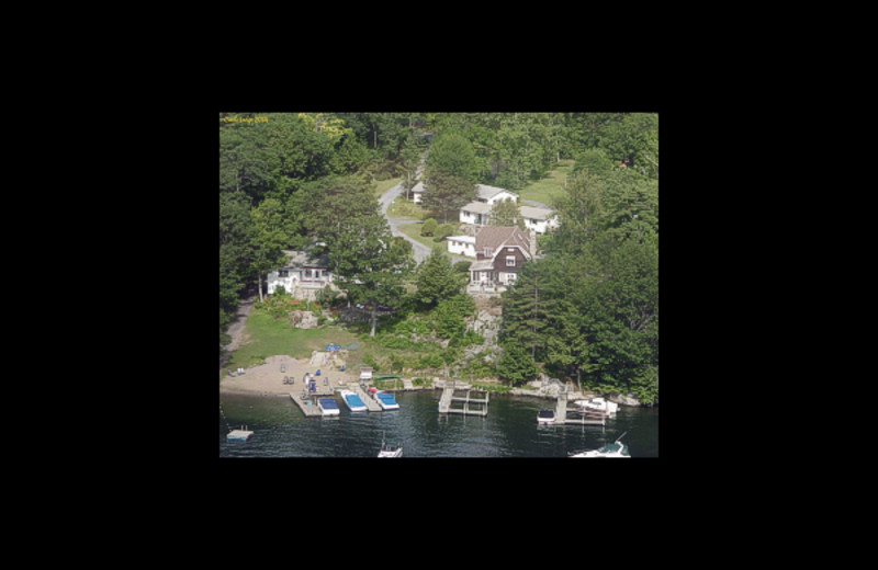 Aerial view of Cool Ledge Family Resort.