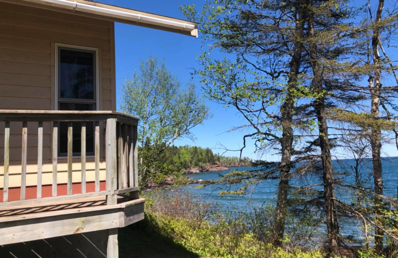 Cabin exterior at Castle Haven Cabins.