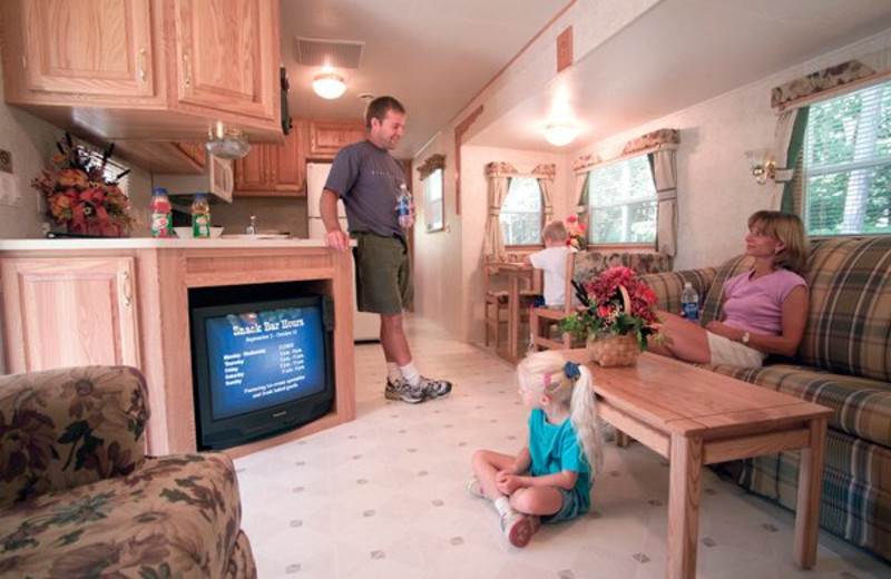 Lodging rental at Lake George RV Park.