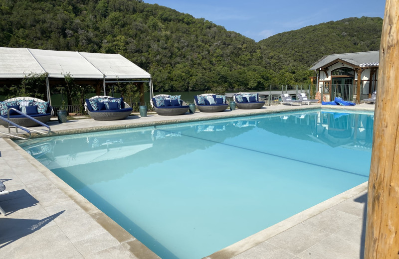 Outdoor pool at Lake Austin Spa Resort.