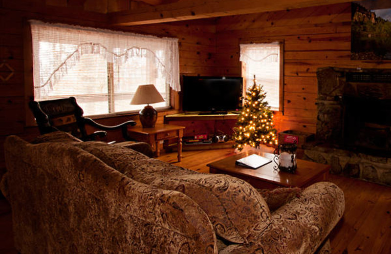 Cabin interior at Buffalo Outdoor Center.