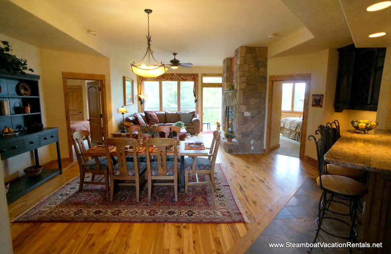 Rental interior at Steamboat Vacation Rentals.