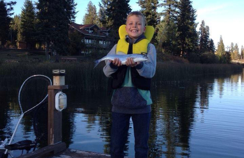 Fishing at Tyee Lake Lodge.