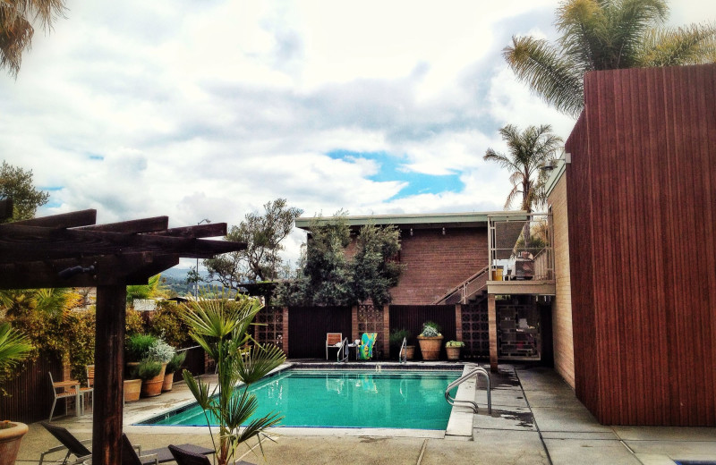 Outdoor pool at Dr. Wilkinson's Hot Springs Resort.