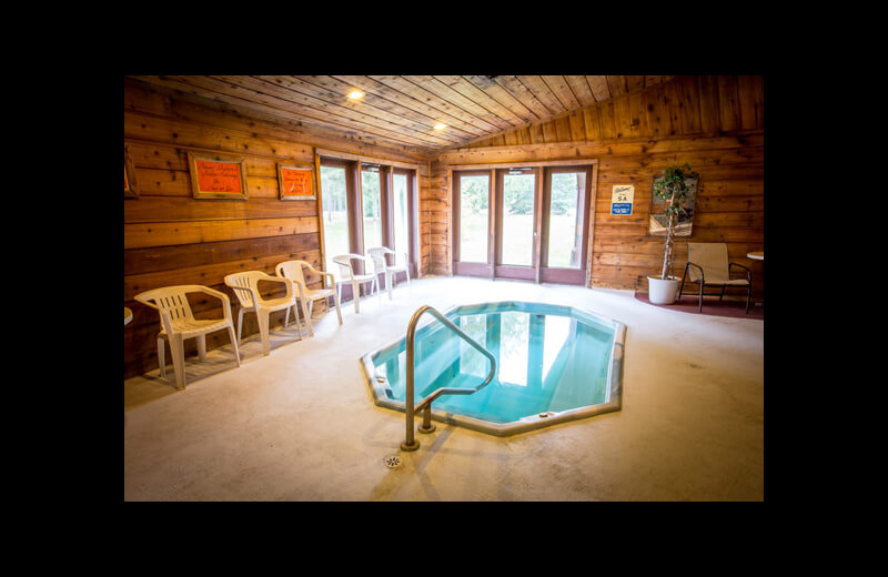 Hot tub at Northern Pine Inn.