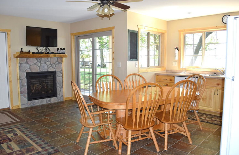 Cabin interior at Canary Beach Resort.